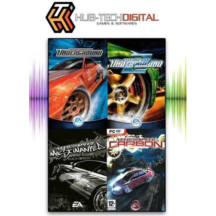 (Hot money) Need For Speed CLASSIC COLLECTION 4in1 PC Games for Windows