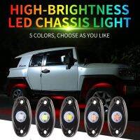 2x Car Led Chassis Lights 9 Beams Underbody Glow LED Rock Lights Aluminum Alloy Waterproof Led Neon Light For ATV UTV Truck