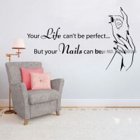 [COD] Quote Wall Window Decal Sticker Manicure Stickers Bedroom Interior LC1130