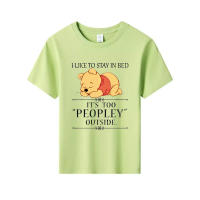 Kids T-Shirt cartoon    winnie the pooh graphic Tops Boys Girls Distro Age 1 2 3 4 5 6 7 8 9 10 11 12 Years