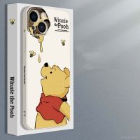 Cute Pooh เคสไอโฟนลายแถบข้าง เคสไอโฟน 14 PRO MAX 11 case13 for 11 เคส ไอโฟน 12 โปร เคสไอโฟน7พลัส Winnie the Pooh เคสไอโฟน8พลัส เคสไอโฟน6sพลัส เคสไอโฟน11promax  เคสiXR การ์ตูน เคสซิลิโคน เคสI7 + 6plus case se 2020 mini กันกระแทก