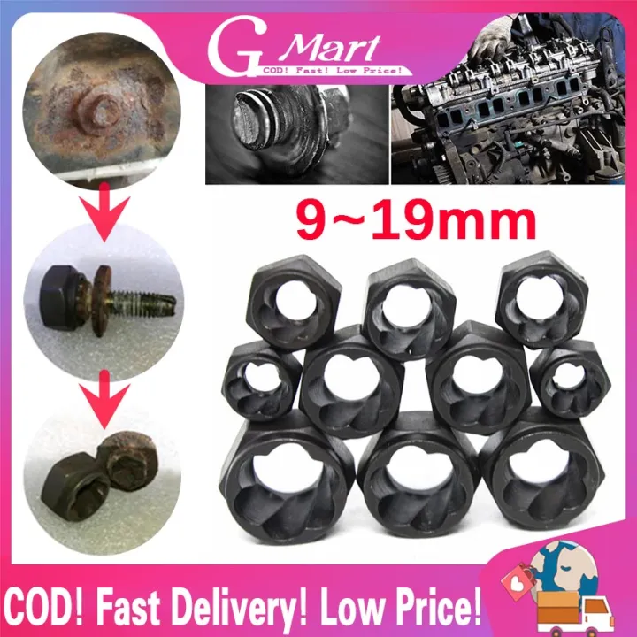 10Pcs Damaged Nuts Bolts Extractors Metric Standard Reverse Spiral Cut ...