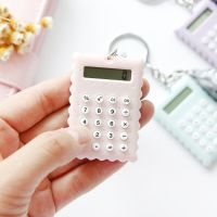 Korean cartoon Mini slim button battery  cute calculator  creative portable computer  handy calculator Calculators