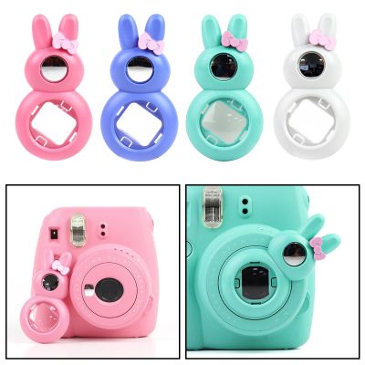 Cute Rabbit Ear Selfie and Close Up Lens for Instax Mini 9 8 8 7s Camera - Pink Blue Green White