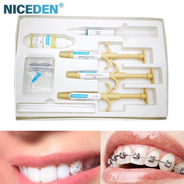 New Dental Orthodontic Brackets Braces Glue Bonding Self Cure Adhesive Paste One Step Bonding