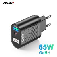 USLION Gan USB Charger Type C Fast Charger สำหรับ13 Pro Quick Charge QC3.0 PD USB C อะแดปเตอร์ชาร์จสำหรับ Redmi Note 11