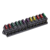 【YF】☸₪❄  1pcs 12 Way Fuse 12V 24V 32V 40A Plastic Cover Car  Block Holder with 10 Fuses for Boat Trike