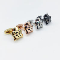 JW106 CA Panther Shape Cufflinks คลาสสิกเสื้อฝรั่งเศสอุปกรณ์เสริมเครื่องประดับของขวัญกล่องสีแดง-Yrrey