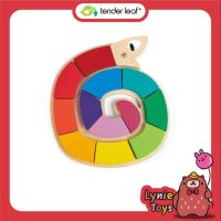 Tender Leaf Toys ของเล่นไม้ ของเล่นเสริมพัฒนาการ ตัวต่องูน้อย Colour Me Happy