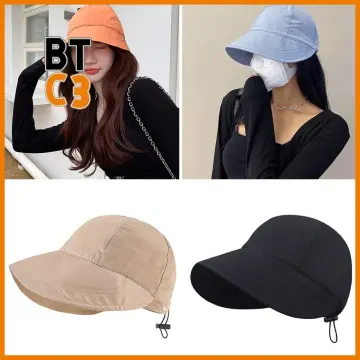 Summer Collapsible Dome Knit Bucket Hat Women Hollow Out