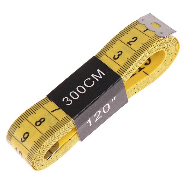 120 Inch (300 cm) Soft Tailor Tape Measure for Sewing - Yellow