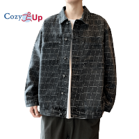 เสื้อแจ็คเก็ตยีนส์แขนยาวผู้ชาย Cozy Up Washed Jacquard Pocket Trim