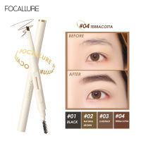 FOCALLURE ดินสอเขียนคิ้วแบบเลื่อนได้ High Pigment Soft &amp; Smooth Pen Nib Long Lasting