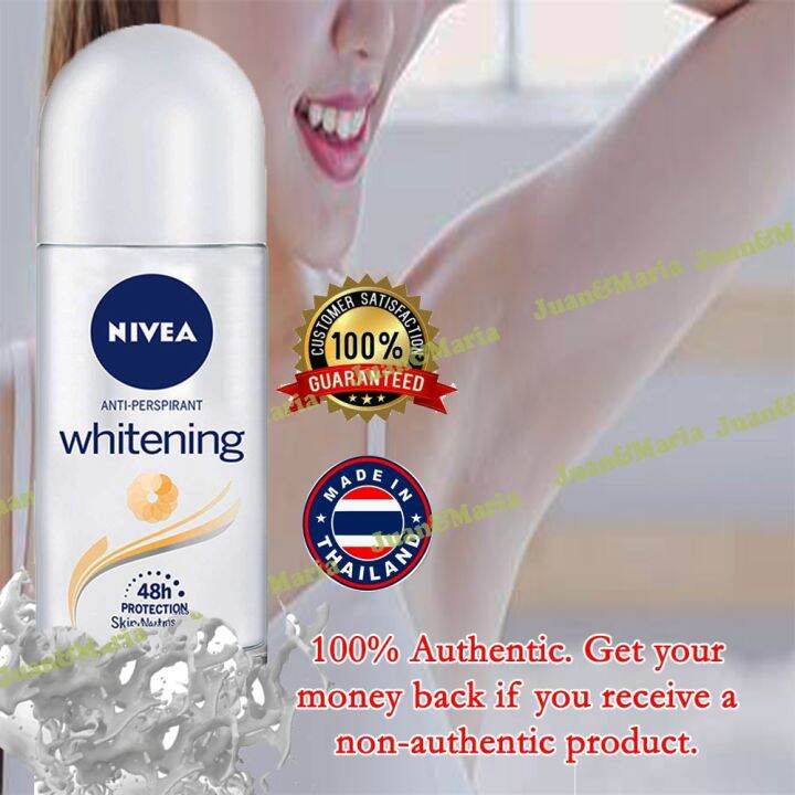 Nivea Anti Perspirant Whitening Deodorant Roll On 50 ml permanently