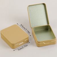 1 Pcs Small Tin Metal Tin Silver Black Gold Flip Storage Box Case Organizer For Money Coin Candy Key Storage Boxes