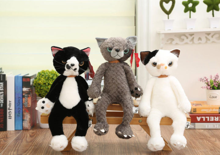 ตุ๊กตาแมวดำ-ตุ๊กตาแมวญี่ปุ่น-ของขวัญ-ของเล่นสำหรับเด็ก-ตุ๊กตาน่ารักสำหรับทาสแมว