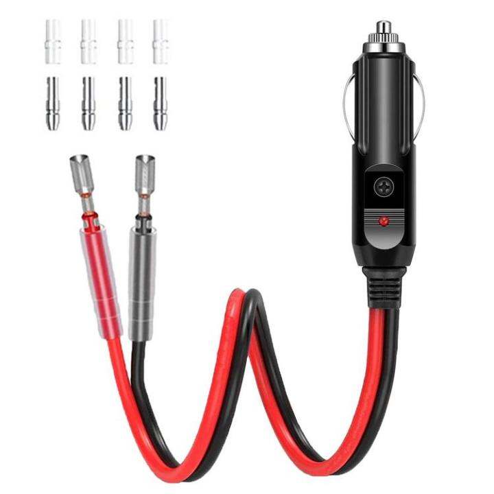 car-lighter-cable-12v-24v-plug-cable-16awg-with-led-indicator-light-copper-lighter-cord-overload-protection-car-adapter-automotive-accessories-with-15a-fuse-for-atvs-workable