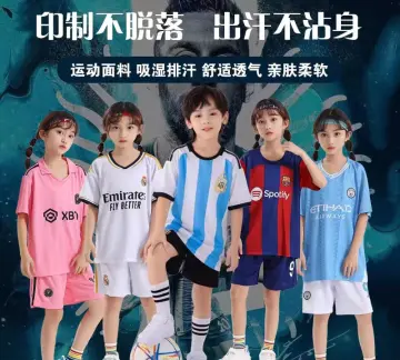 New Design 10 Children S Football Kit Boys and Girls Club World Cup Short  Sleeve Messi Cristiano Ronaldo Jersey Can Print Number Football Jersey -  China Sports Wear and Baby Gym Wear