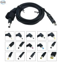 YuXi USB Type-C to DC 5.5x2.1 5.5x2.5 4.5x3.0 7.4x5.0 4.0x1.7 mm Square Male Plug Jack PD Power Charger Adapter Connector Cable