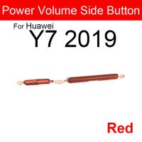 ปุ่มปรับระดับเสียงปุ่มเปิดปิดสำหรับ Y6 Huawei Y5 Y7 Y9 2019 Y6pro Y6 Y9prime 2019ปุ่มควบคุมพลังงานปุ่มด้านข้างแทนที่