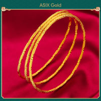 ASIX GOLD สร้อยข้อมือทองแท้ สร้อยข้อมือผู้หญิง เค โกลด์ ชุบทอง การประกันคุณภาพ 999 ไม่ดำ ไม่หลุดลอก ใหม่ในปี 2022 สไตล์เรียบง่าย สวย ของขวัญ ซื