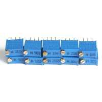 10PCS Trimming Potentiometer 3296W 10R 20R 50R 100R 200R 500R 1K 2K 3K 5K 10K 20K 30K 50K 100K 200K 500K 1M 2M Potentiometer