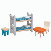 PlanToys CHILDREN ROOM ของเล่นไม้เฟอร์นิเจอร์บ้านตุ๊กตา - ห้องนอนเด็ก ของเล่นเด็ก 3 ขวบ