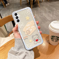 เคส Samsung A05s A05 น่ารักการ์ตูนหมีรูปแบบปลอกซิลิโคนอ่อนนุ่มใส Galaxy A05s A05 ฝาครอบโทรศัพท์