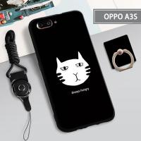 เคสซิลิโคนนิ่มสำหรับ OPPO A3S เคสโทรศัพท์คลุมทั้งหมดกล่องทาสีป้องกันการตกฝาครอบโทรศัพท์กันรอยขีดข่วนสำหรับ A3S OPPO เคสแถมฟรีเชือกเคสโทรศัพท์และที่วางแหวน