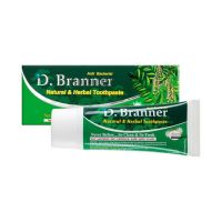 ยาสีฟันสมุนไพรไทย D.Branner Herbal Toothpaste ไม่ปรุงแต่งสี และกลิ่น ขนาด 50g