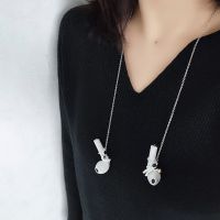 【HOT】☂☫ 1pc Punk Anti-loss Headphone Necklace Astronaut Star Pendant Chain Choker Jewelry Accessories