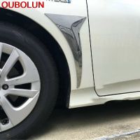 OUBOLUN สำหรับ Toyota Prius 2016 2017 2018ตัวบังโคลนช่องแอร์ด้านข้างของรถยนต์ฝาครอบสติกเกอร์ตกแต่งประดับภายนอก ABS