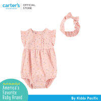 CARTERS 2PC BUBBLE SET PINK FLORAL คาร์เตอร์ชุดบอดี้สูทเด็กผู้หญิง สีชมพู เซต 2 ชิ้น L10