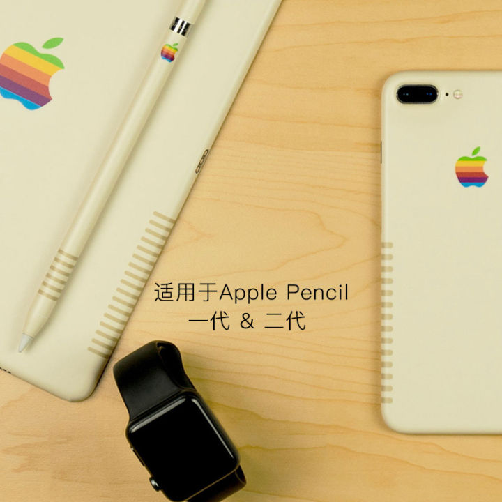 ปากกาลายแอปเปิ้ลซิลสติกเกอร์ฟิล์ม-pencil2ปากกาลายแอปเปิ้ลฝาครอบป้องกันหัวปากกาสติ๊กเกอร์2รุ่นรวมทุกอย่าง-skin2