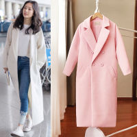 New Autumn Women Coat Harajuku Streetwear Women Clothes Korean Plus Size Velvet Jacket Wool Coat White Woolen Coat Female
