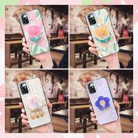 Durable phone stand holder Phone Case For ZTE Balde A72 5G Silicone Waterproof Cover cartoon Anti-dust glisten Original