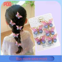 PDG 10PCS โลหะสำหรับตกแต่ง กิ๊บติดผมรูปผีเสื้อ เครื่องมือจัดแต่งทรงผม พลาสติกทำจากพลาสติก กิ๊บติดผมเด็ก ของขวัญสำหรับเด็ก อุปกรณ์เสริมเด็กผู้หญิง เด็ก Headwear สาวๆ