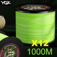 ThornsLine 1000M Japan YGK Upgrade 12 Braided Multifilament PE Line 10-62LB High Stength Fishing Line Main Line Pesca