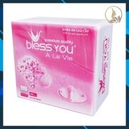 Chính Hãng Có Mã QR Khăn Ăn Vuông Lớn BLESS YOU Cao Cấp Bịch 100 tờ 33x33cm