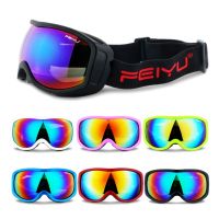 Men Women Ski Glasses Snowboard Goggles Skiing Anti-Fog UV400 Protection Snow Skiing Glasses Snowmobile Sunglasses Helmet