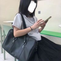 2023 New Fashion version 2023 new womens Japanese JK uniform PU bag student commuter school bag large-capacity shoulder handbag