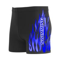 Men Swimming Trunks Stylish Breathable Mid-rise Male Flame Print Swimming Pool Trunks Swimwear  Beach Shorts  Bathing Trunks Swimwear