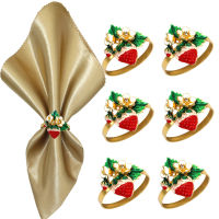 Wedding Receptions Decoration Tableware Decoration Napkin Buckle Strawberry Shape Napkin Buckle Napkin Rings