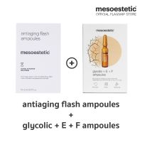 mesoestetic antiaging flash ampoule free glycolic + E + F ampoules