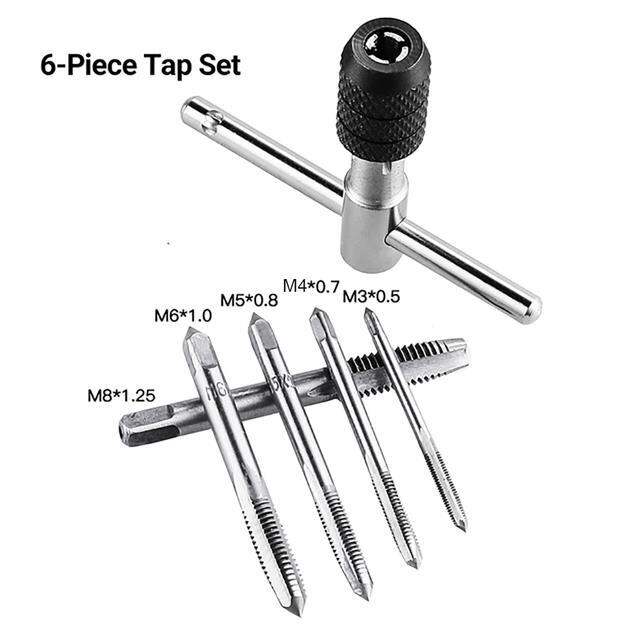 6pcs-set-tap-drill-wrench-tapping-threading-tool-m3-m8-screwdriver-tap-holder-hand-tool-thread-metric-plug-tap-screw-taps