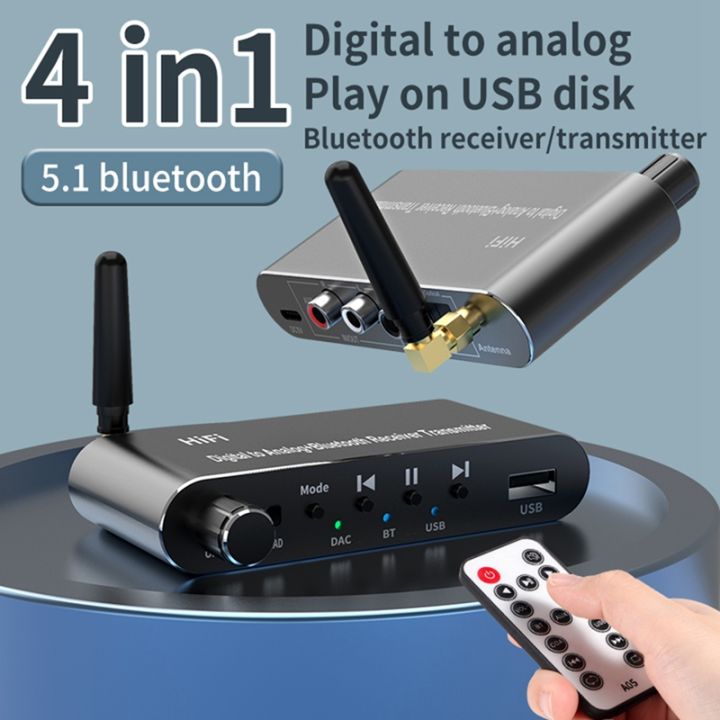 bluetooth-receiver-transmitter-coxial-optical-adapter-digital-to-analog-converter-with-remote-control