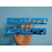 โลโก้ Cab4 สีเงินชุบ ขนาด 2.5 x 22 cm (แพ็ค 2ชิ้น)