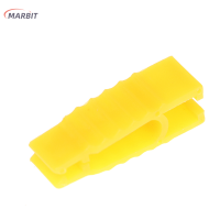 MARBIT 10pcs Micro Car FUSE PULLER คลิปพลาสติกสีเหลืองคีมแหนบเครื่องมือติดตั้ง