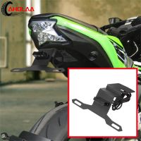 License Plate Holder With Led Number Light For Kawasaki Z650 Ninja650 Ninja Z 650 2017-2022 Wiring Free Motorcycle Accessories Laptop Stands