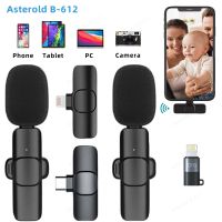 New Wireless Lavalier Microphone Portable Audio Video Recording Mini Microphone for iPhone Android PC Camera Live Gaming Phone